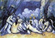 Paul Cezanne Les Grandes Baigneuses painting